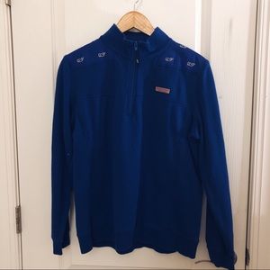 blue women’s vineyard vines quarter zip